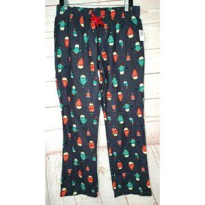 Old Navy Flannel Lounge Penguin Graphic Women Medium Pajama Pants